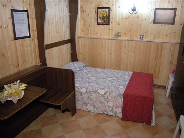Standard single with garden view, king bed, and private facilities (shower)